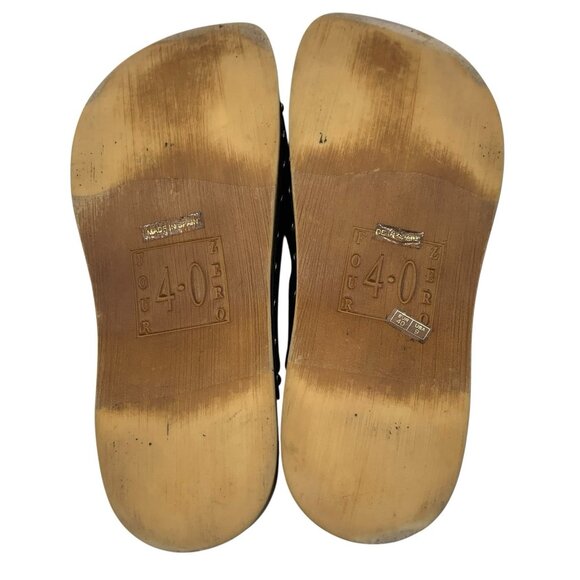 Musse & Cloud Cosima Studded Black Platform Clogs Slip On Shoes Women's Sz 9 40 - Picture 11 of 14